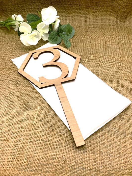 Table Number Sticks